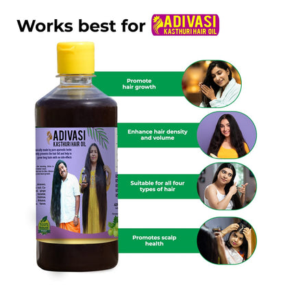 Adivasi Kasturi Hair Oil (4.9 ⭐⭐⭐⭐⭐ 18,473 REVIEWS) Globally