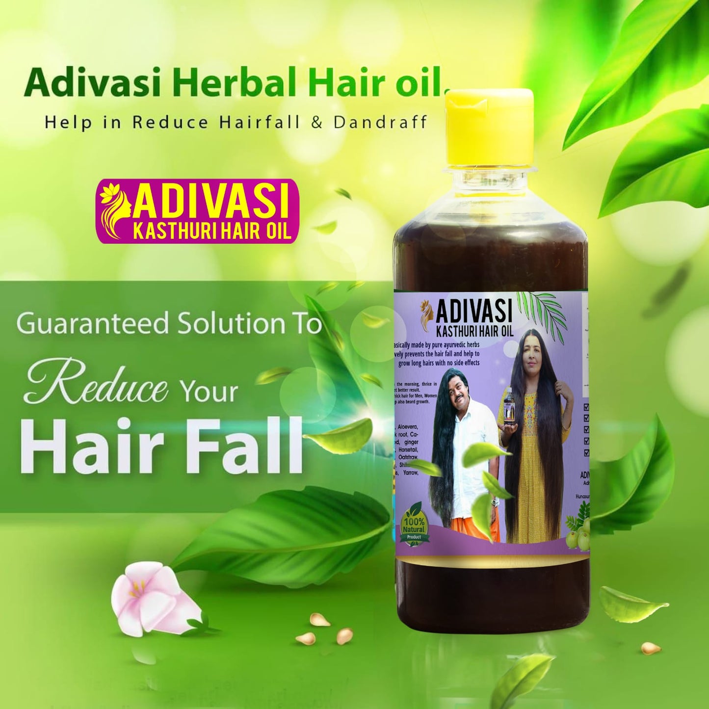 Adivasi Kasturi Hair Oil (4.9 ⭐⭐⭐⭐⭐ 18,473 REVIEWS) Globally