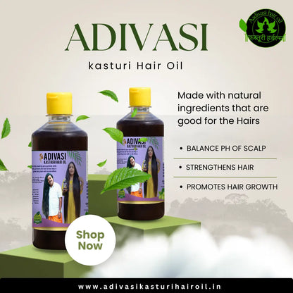 Adivasi Kasturi Hair Oil (4.9 ⭐⭐⭐⭐⭐ 18,473 REVIEWS) Globally